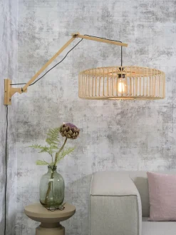 Good&Mojo Wandlamp Bromo bamboe naturel Ø 60 naturel L Clearance