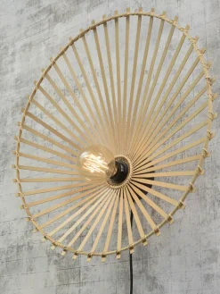 Good&Mojo Wandlamp Bromo bamboe asymm. Ø 60 naturel L Sale