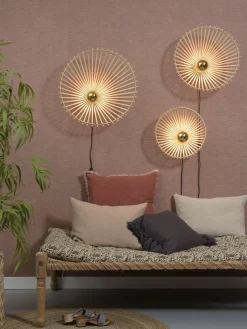 Good&Mojo Wandlamp Bromo bamboe asymm. Ø 60 naturel L Sale