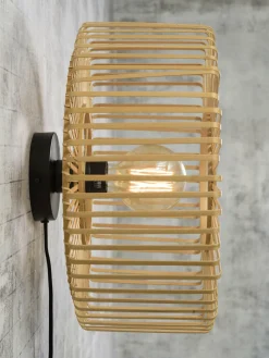 Good&Mojo Wandlamp Bromo bamboe Ø 40 naturel S Online