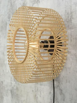Good&Mojo Wandlamp Bromo bamboe Ø 40 naturel S Online