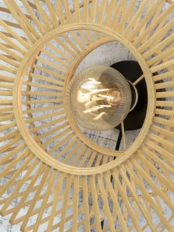 Good&Mojo Wandlamp Bromo bamboe Ø 40 naturel S Online