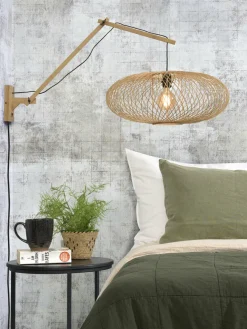 Good&Mojo Wandlamp Cango naturel/kap dia.60x25cm naturel L Discount