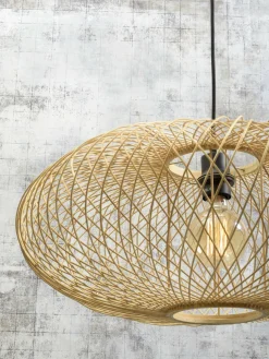 Good&Mojo Wandlamp Cango naturel/kap dia.60x25cm naturel L Discount