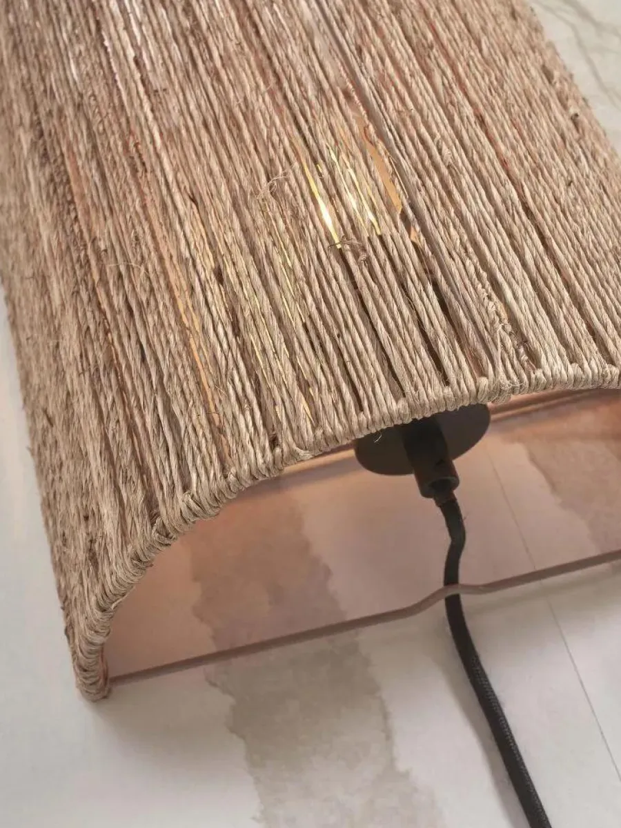 Good&Mojo Wandlamp Iguazu halfrond 22cm naturel Sale