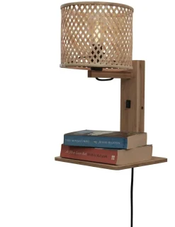 Good&Mojo Wandlamp Java met plank naturel Hot
