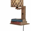Good&Mojo Wandlamp Java met plank naturel zwart Hot
