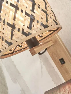 Good&Mojo Wandlamp Java met plank naturel zwart Hot