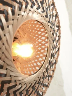 Good&Mojo Wandlamp Kalimantan XS 30cm zwart naturel New