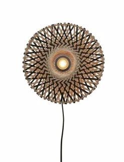 Good&Mojo Wandlamp Kalimantan XS 30cm zwart naturel New