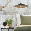 Good&Mojo Wandlamp Kalimantan naturel Ø60 zwart naturel L Online