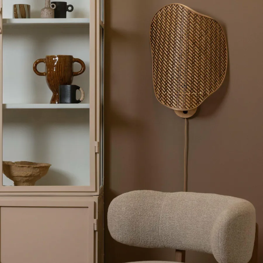 Good&Mojo Wandlamp Kinabalu bambo 40x10xh.50cm naturel bruin Online