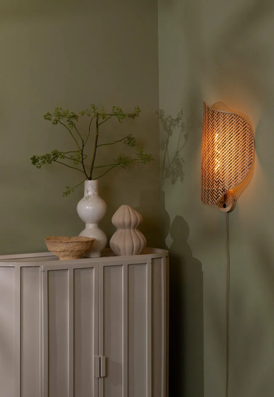 Good&Mojo Wandlamp Kinabalu bambo 40x10xh.50cm naturel bruin Online