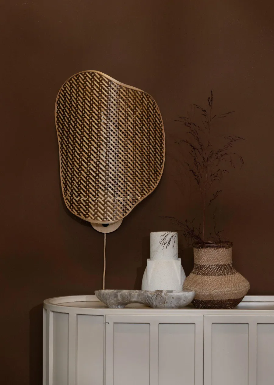 Good&Mojo Wandlamp Kinabalu bambo 40x10xh.50cm naturel bruin Online