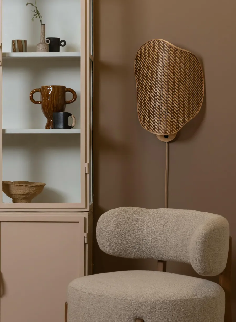 Good&Mojo Wandlamp Kinabalu bambo 40x10xh.50cm naturel bruin Online