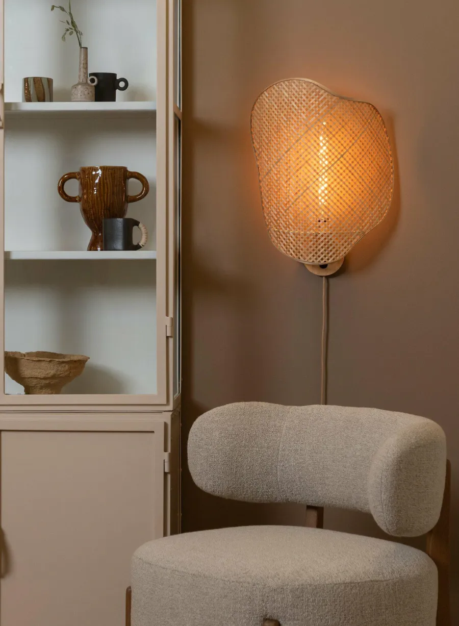 Good&Mojo Wandlamp Kinabalu bamboe 40x10xh.50cm naturel Online