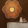 Good&Mojo Wandlamp Madura bamboe ø87x20cm naturel bruin L Outlet