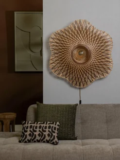 Good&Mojo Wandlamp Madura bamboe ø87x20cm naturel bruin L Outlet