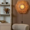 Good&Mojo Wandlamp Madura bamboe ø60x15cm naturel bruin M