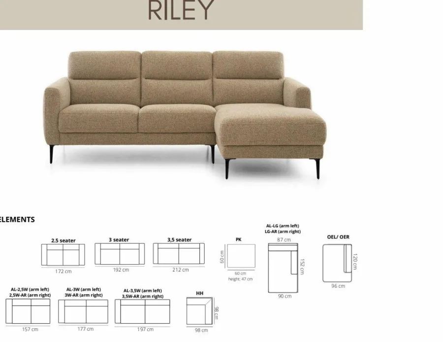 Het Anker Bank Riley - Vele opstellingen en kleuren mogelijk Best