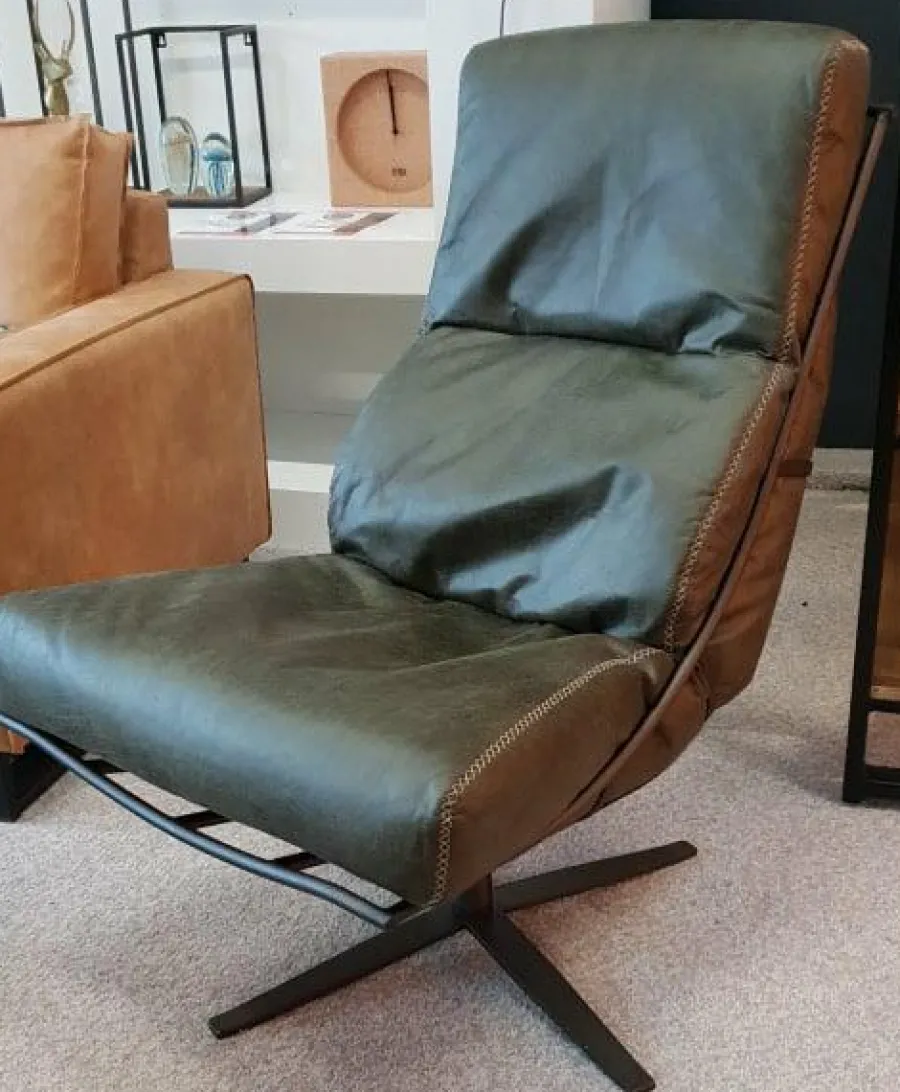 Het Anker Draaifauteuil Rasmus L60 met gestoffeerde armleuning Best