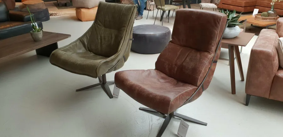 Het Anker Draaifauteuil Rasmus L60 met gestoffeerde armleuning Best