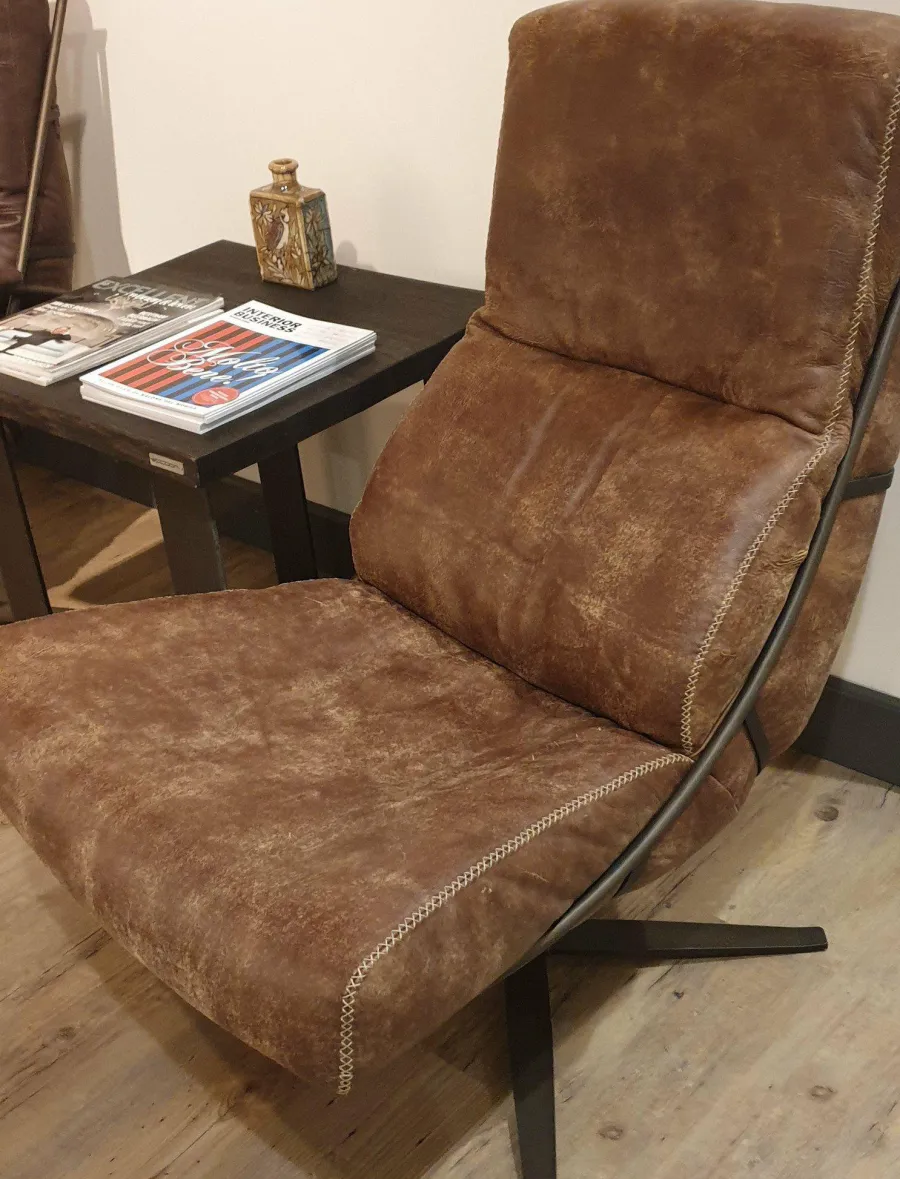 Het Anker Draaifauteuil Rasmus L60 met gestoffeerde armleuning Best