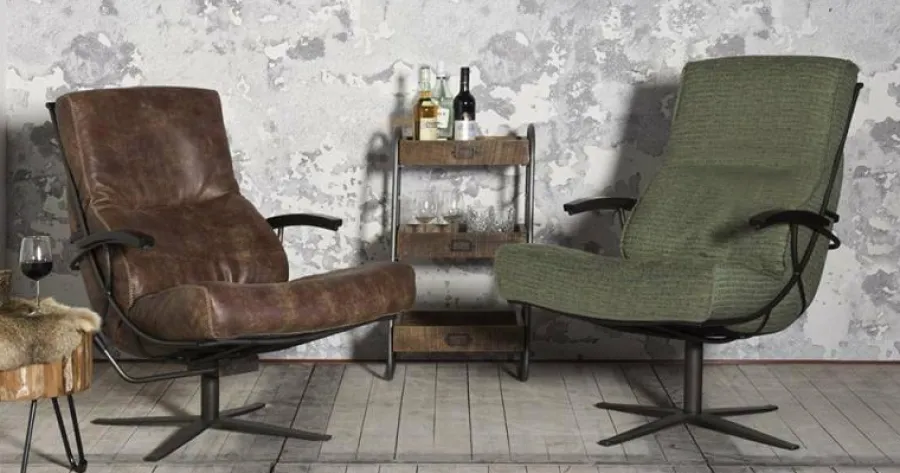 Het Anker Draaifauteuil Rasmus Afrika Leer S New