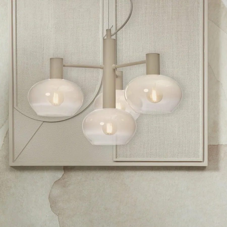 it's about RoMi Hanglamp Bologna 4-arm kleurverl. melkwit Clearance