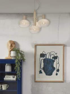 it's about RoMi Hanglamp Bologna 4-arm kleurverl. melkwit Clearance