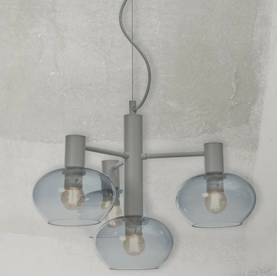 it's about RoMi Hanglamp Bologna 4-arm kleurverl. lichtgrijs Hot