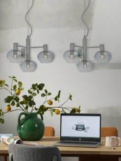 it's about RoMi Hanglamp Bologna 4-arm kleurverl. lichtgrijs Hot