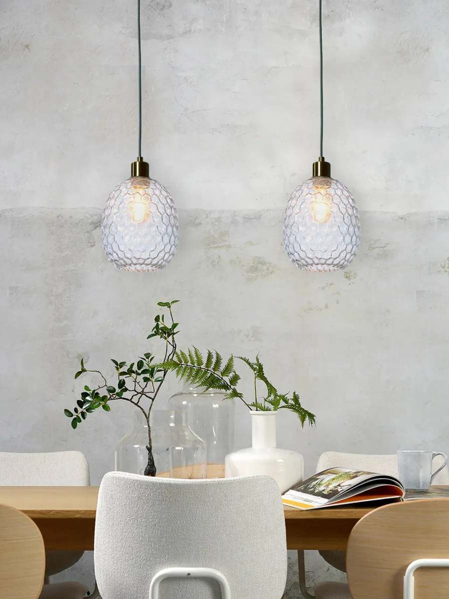 it's about RoMi Hanglamp glas Venice ovaal transparant Discount