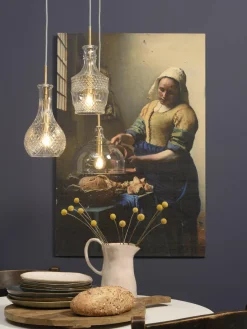 it's about RoMi Hanglamp glas Brussels Ø 20 transparant/goud rond Discount