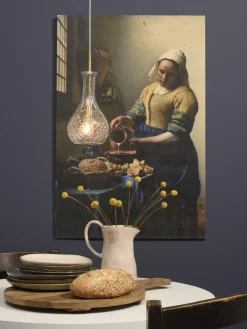 it's about RoMi Hanglamp glas Brussels Ø 14 transparant/goud druppel New