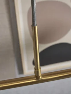 it's about RoMi Hanglamp glas/ijzer Carrara 6-bollen wit marmerprint/goud Hot