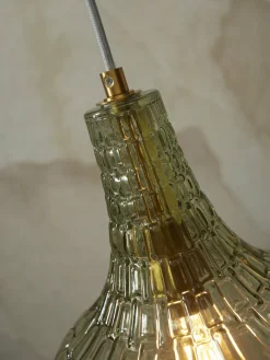it's about RoMi Hanglamp glas Venice druppel groen Outlet