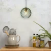 it's about RoMi Hanglamp glas Venice bol groen Outlet