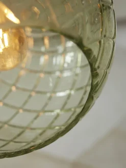 it's about RoMi Hanglamp glas Venice bol groen Outlet