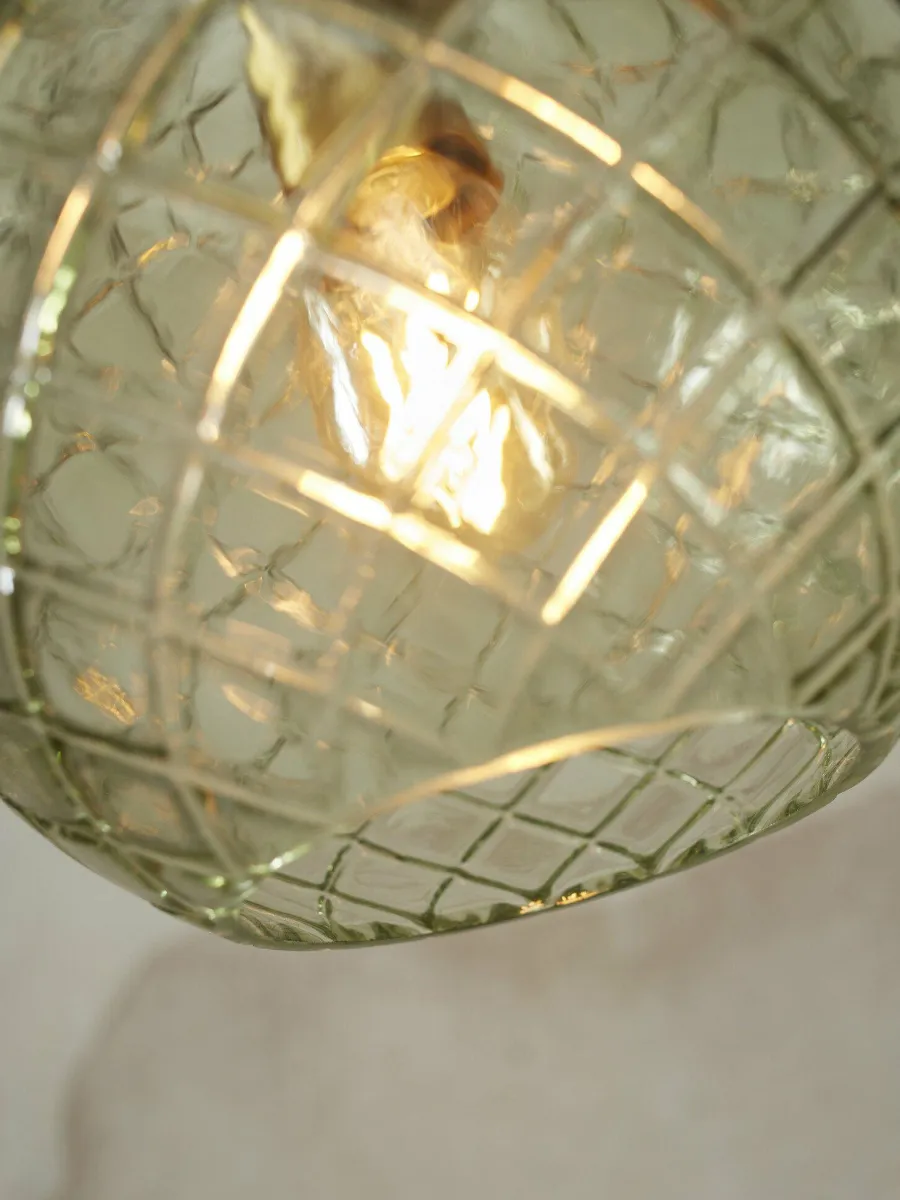 it's about RoMi Hanglamp glas Venice bol groen Outlet
