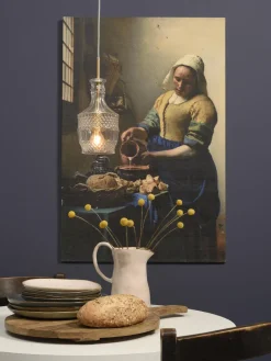 it's about RoMi Hanglamp glas Brussels Ø 13 transparant/goud rechtvormig Best