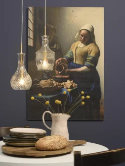 it's about RoMi Hanglamp glas Brussels Ø 13 transparant/goud rechtvormig Best