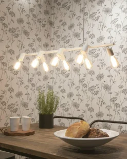 it's about RoMi Hanglamp ijzer Miami 8-arm verstelbaar wit Best