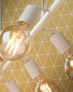 it's about RoMi Hanglamp ijzer Miami 8-arm verstelbaar wit Best