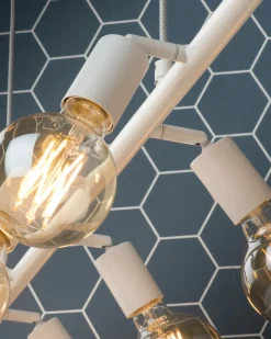it's about RoMi Hanglamp ijzer Miami 8-arm verstelbaar wit Best