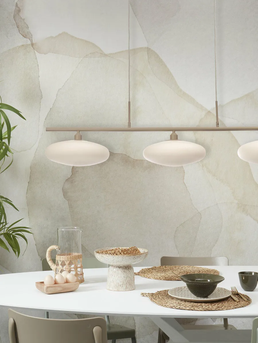 it's about RoMi Hanglamp Sapporo 3-schijf wit/zand Best
