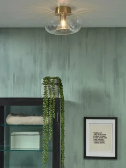 it's about RoMi Plafondlamp glas Brussels Ø 27 goud transparant Discount