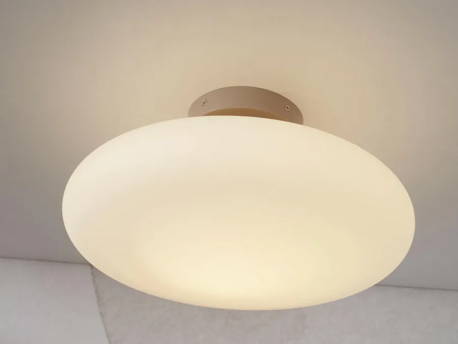 it's about RoMi Plafonniere Sapporo glas wit/zand L Outlet