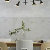 it's about RoMi Plafonniere ijzer Izmir 3-arm zwart/goud accent Outlet