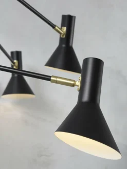 it's about RoMi Plafonniere ijzer Izmir 3-arm zwart/goud accent Outlet